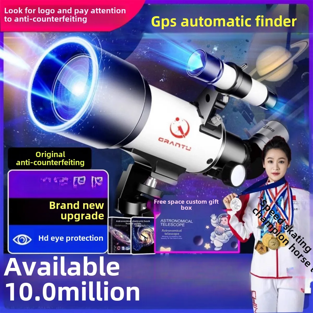 new Professional Stargazing Telescope HD for Astronomy Deep Space 1000000X High Definition Telescope Boy