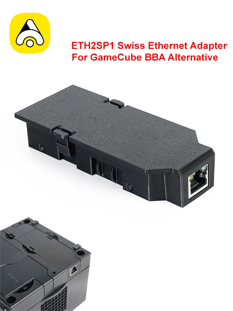 ETH2SP1 Schweizer Ethernet-Adapter für Nintendo GameCube BBA Alternative Retro-Spielkonsolen-Zubehör