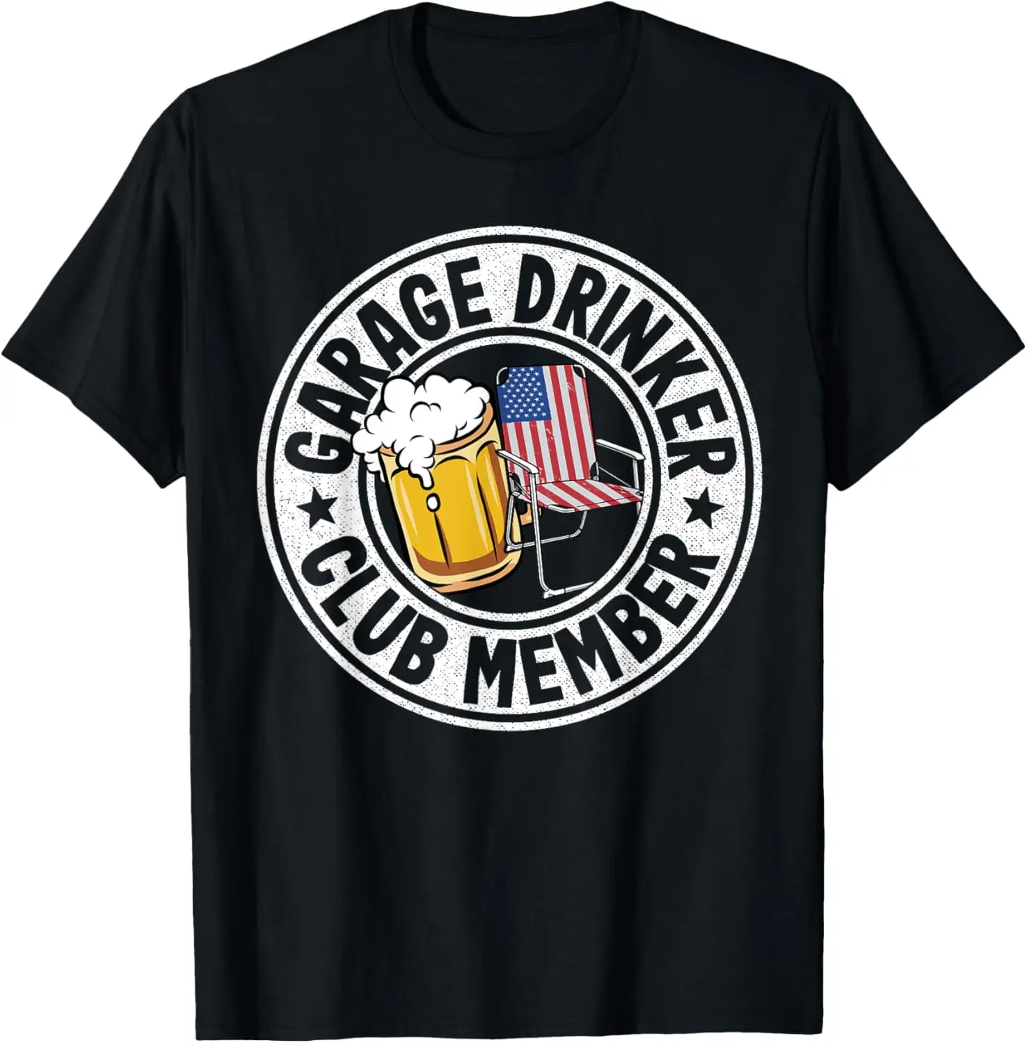 Beer Drinking Funny Beer Lover Garage Drinker Club Member T-Shirt