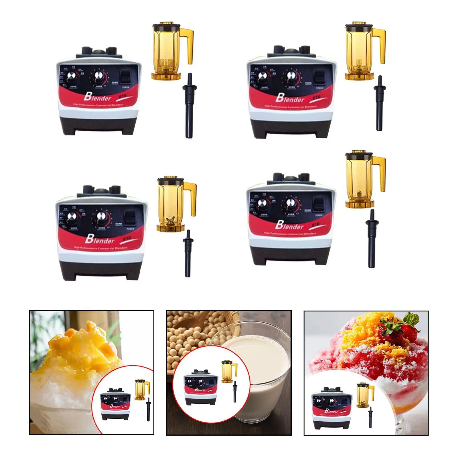 Liquidificador de bancada de alta velocidade, 20000rpm, aparelho de cozinha, liquidificador profissional para fazer chá com bolhas, bebidas congeladas, esmagamento de gelo