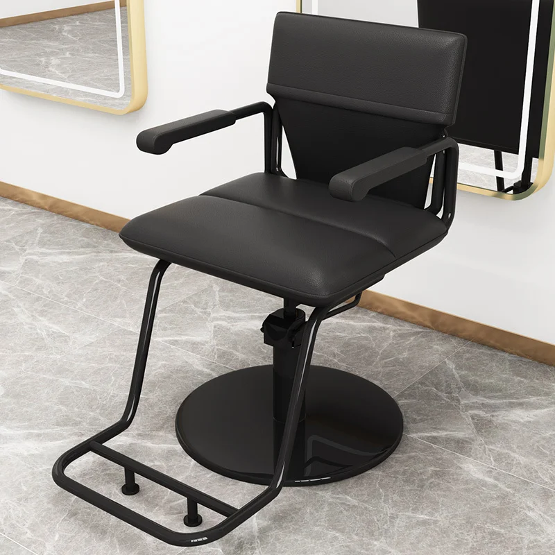 Golden Salon Chair Swivel Ergonomic Footrest Luxury Stylist Barbers Armchairs Aesthetic Friseurstuhl Barber Equipment MQ50BC