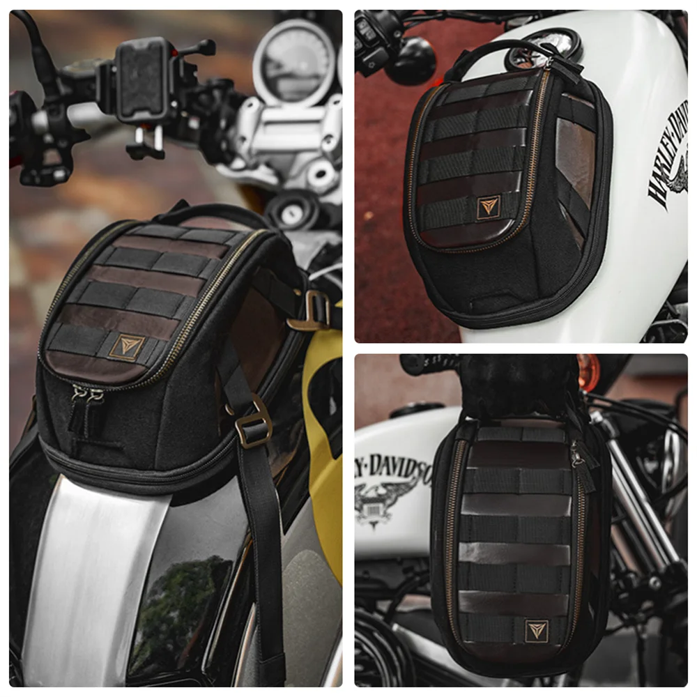 

Magnetic Motorcycle Tank Bag New Universal Waterproof Expandable Fits Most Enduro/Dual Sport/Adv Motorbike Fuel Tank Pack