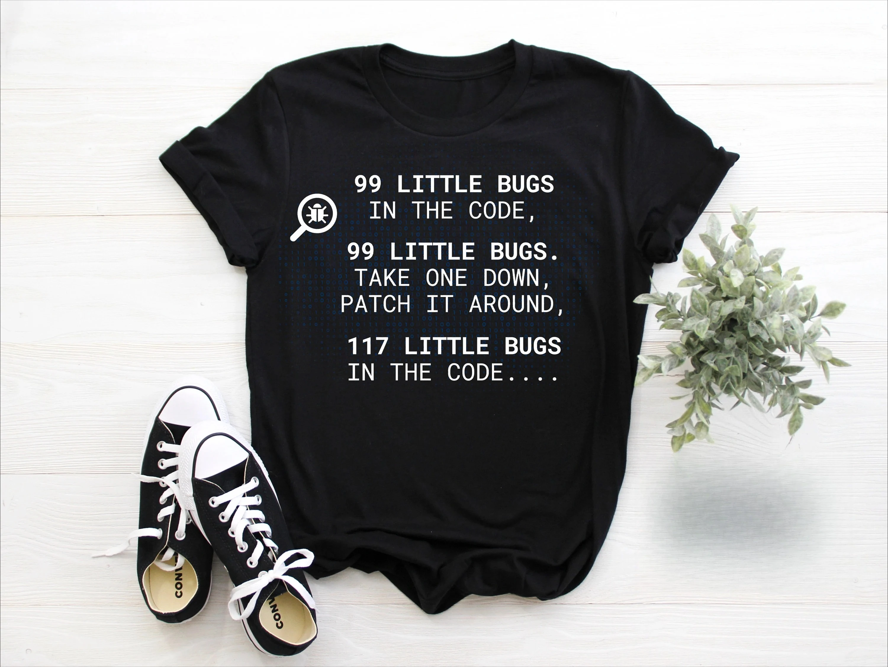 99 Little Bugs in The Code Programming Coding Funny Tee Web Developer Programmers Software Developers Coder Computer Science,