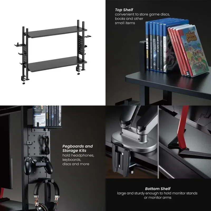 STB-191 Desktop Storage  Adjustable Display  Storage  Storage Rack with Desk Monitor Lifter