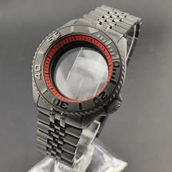 42mm case men's watch steel case FIT N H35 NH36 movement case watch accessories sapphire glass 22mm strap