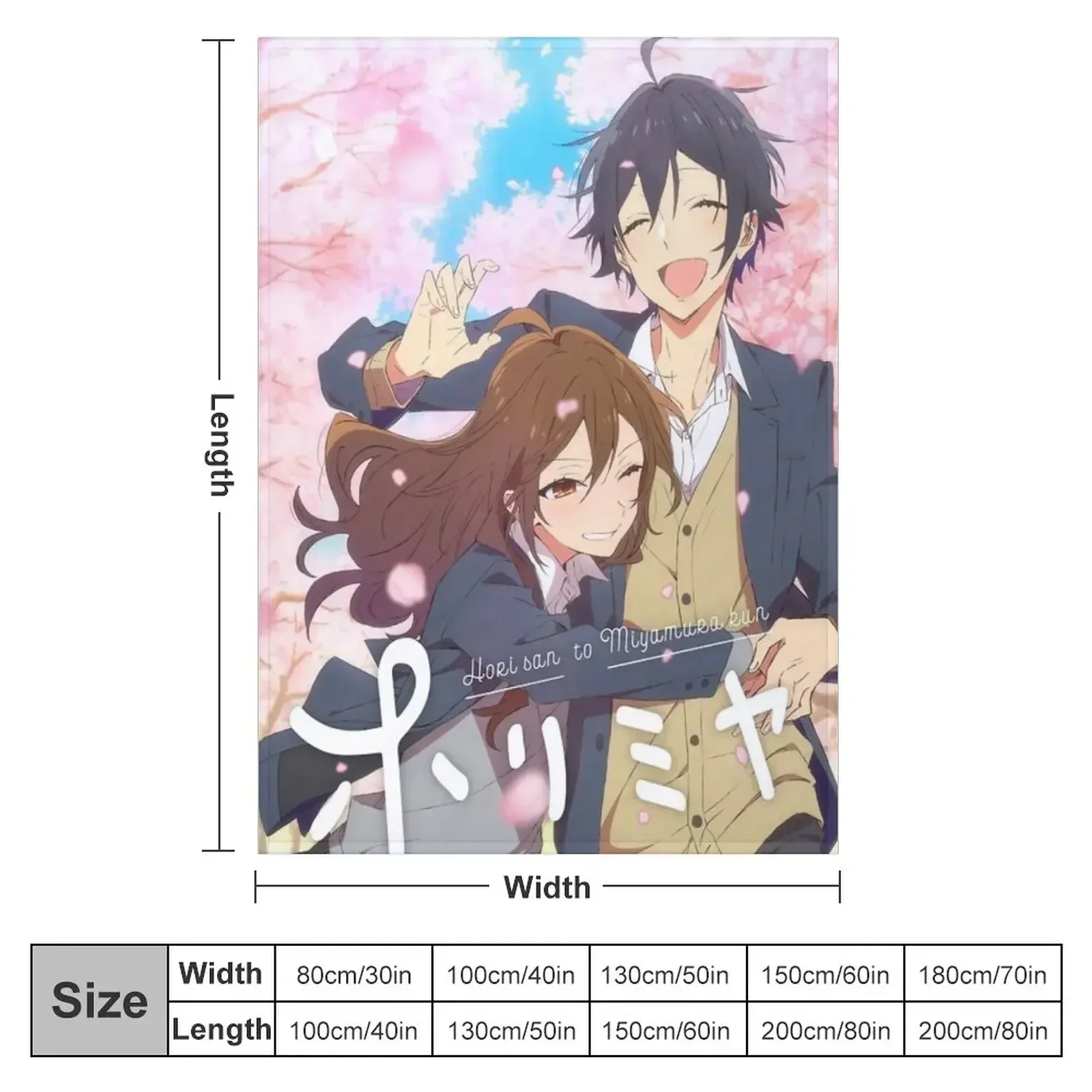 HoriMiya Anime Throw Blanket Loose Camping Blankets For Baby Blankets