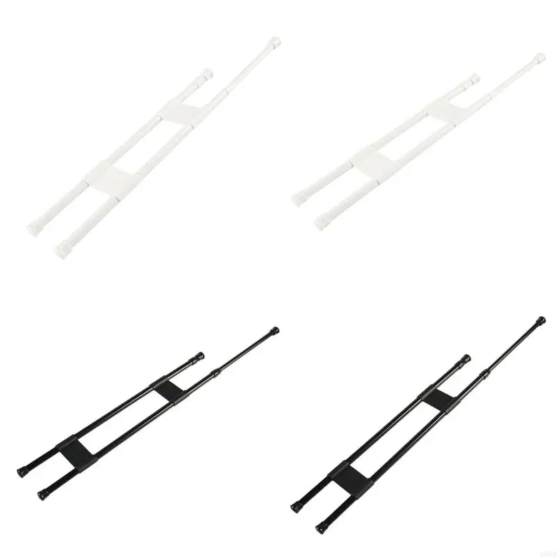 

Upgrades Adjustable Telescopic Tension Rods Corrosion Resistant Easy Installation for Refrigerator Window Frames H9EE