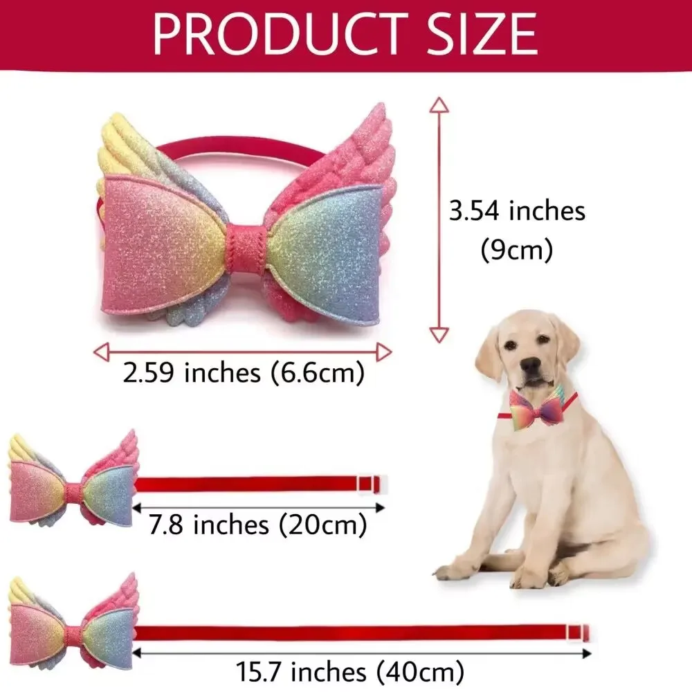 50/100Pcs Dog Cat Accessories Pet Grooming Accessories Wing Style Small Dog Product Pet Dog Bow Tie Necktie Dog Supplies Bow Tie