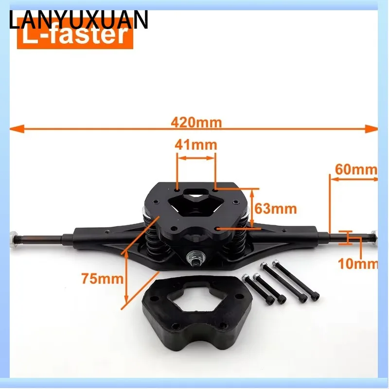 Electric Skateboard Conversion Kit With Strong Motor Bracket and 8 Inch 9 Inch Off-road Wheel Belt Drive With Protection Cover - Image 4