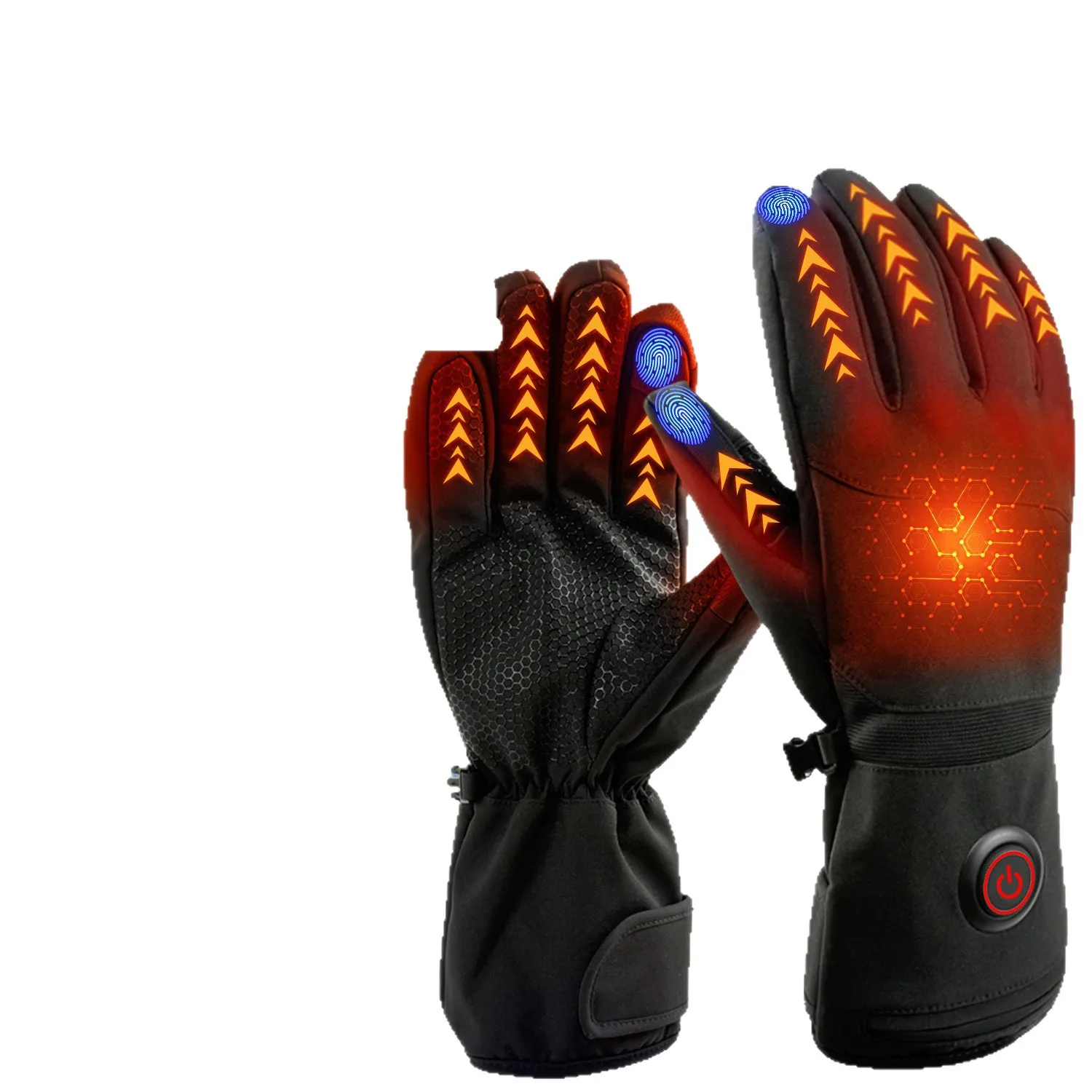 Electric heating gloves Intelligent temperature control Warm heating Waterproof wear-resistant outdoor work Hunting ski gloves