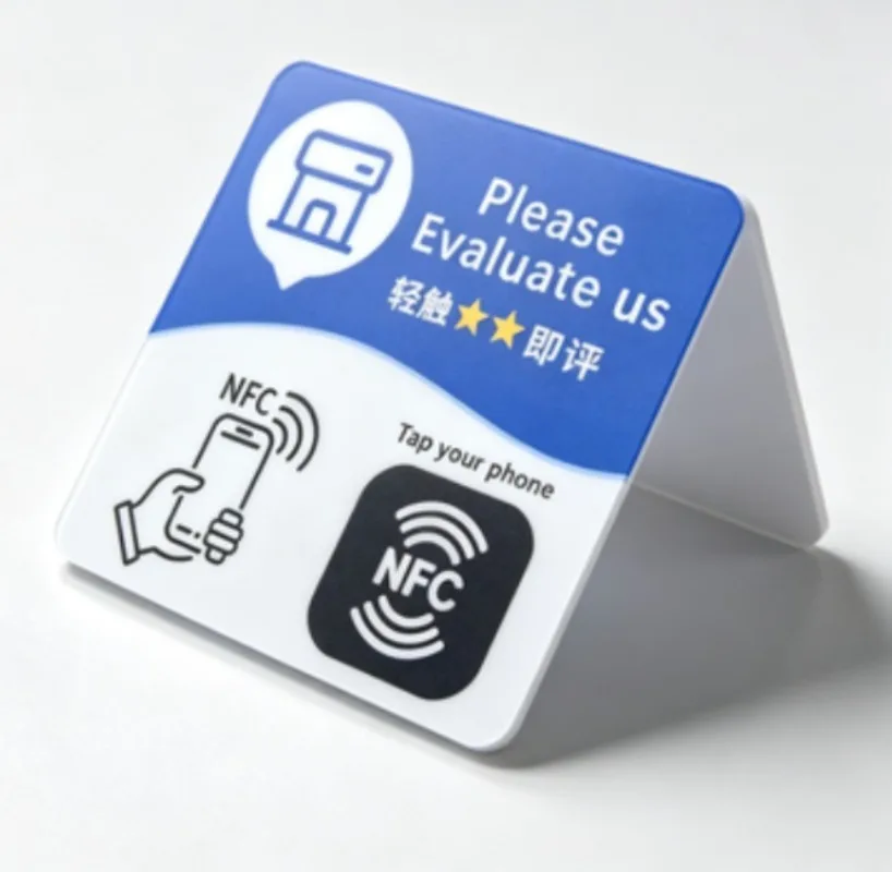 10-5pcs Google signboard card Acrylic NFC Code Tap Business Desktop sticker Google Card RFID NFC Card Google Review Card