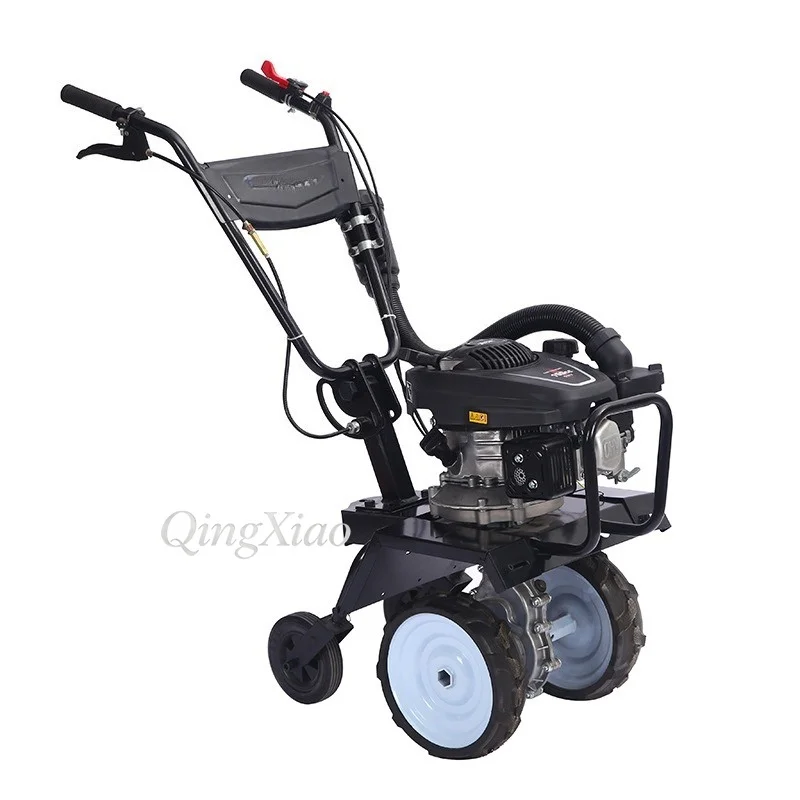 New Multifunctional Farm Mini Tiller Walk-behind Rotary Cultivator Two-wheel Soil Loosening Weeding Farm Working Machine