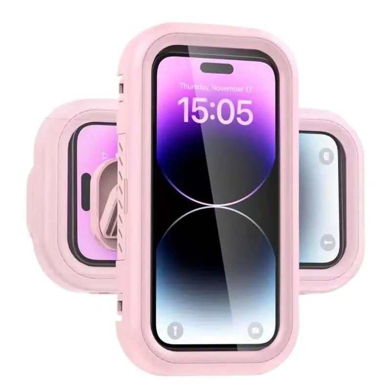 

Shower Phone Mount Touchscreen Phone Case Mount Angle Adjustable Waterproof Cellphone Stand For Bathroom Mirror Kitchen Swimming