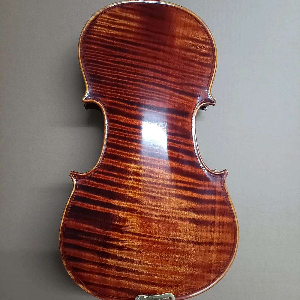 

100% handmade violin 4/4 full-size natural striped maple solid wood violin set Stradivarius Professional Violin with case