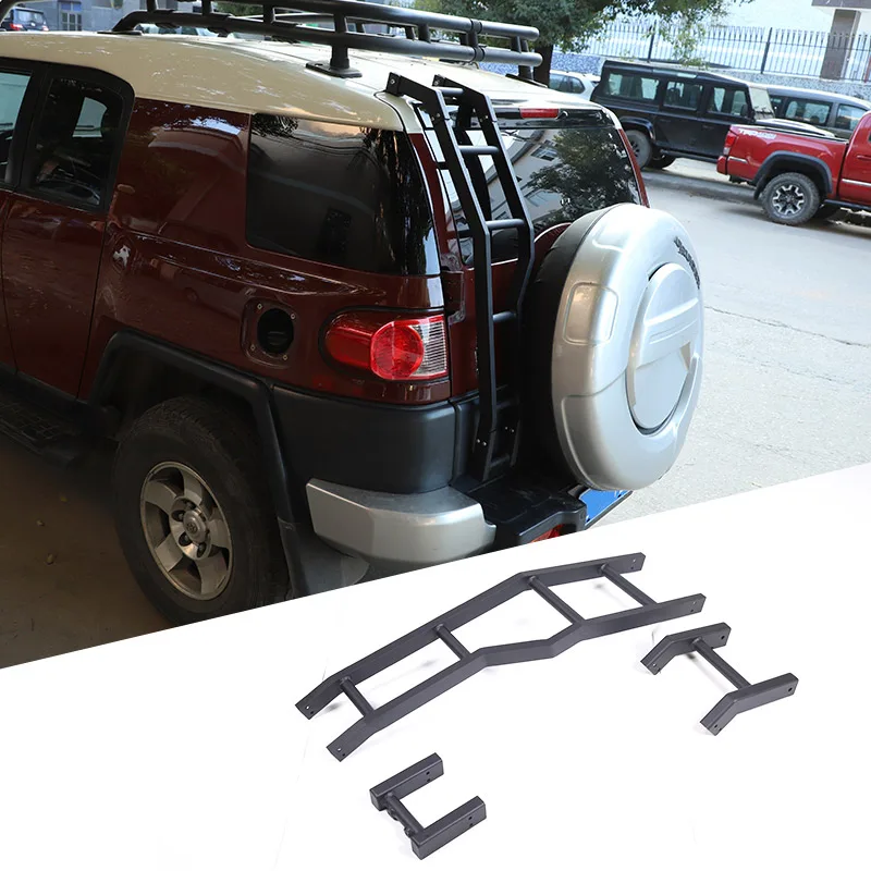 Aluminum alloy For Toyota FJ Cruiser 2007-2021 Car Rear Tail Door Ladder Climbing Car Accessories