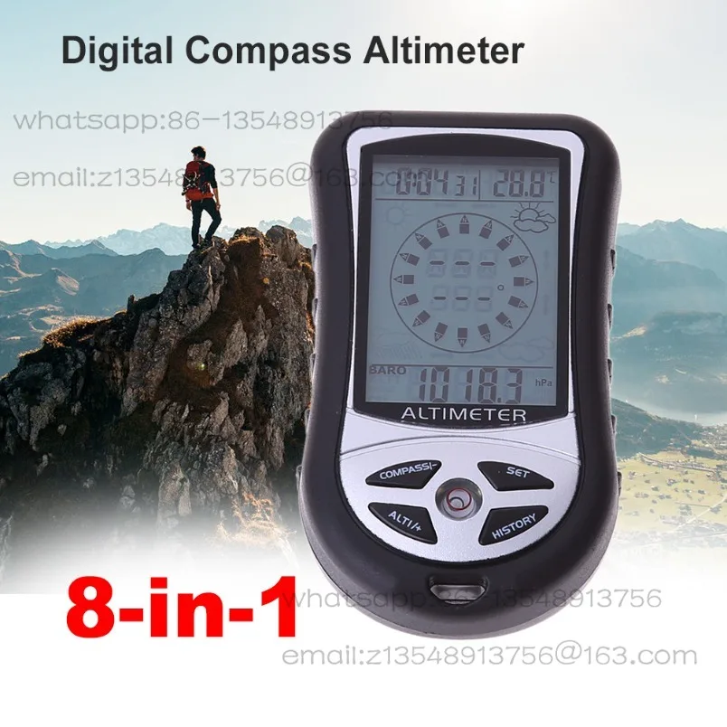 New handheld altimeter mountaineering multifunctional compass barometer in stock