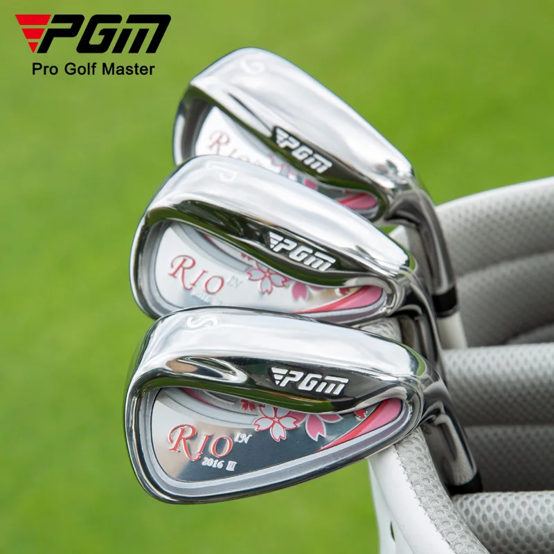 PGM Carbon Stainless Steel Iron Wood Driver Beginner Training High rebound RIO III Women Golf Club Set with Bag LTG038