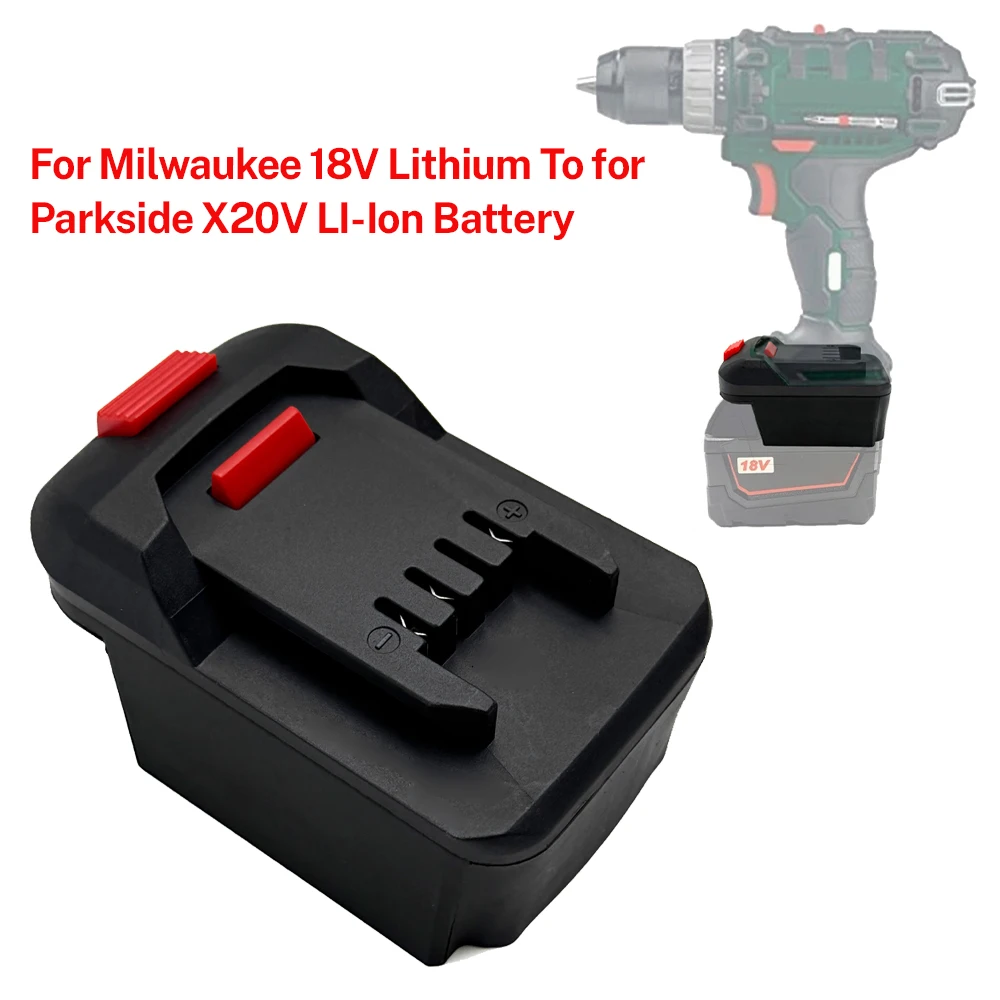 Battery Adapter/Converter for Lidl Parkside X20V Li-ion tools to Milwaukee 18V Li-ion battery adapter power tool accessories
