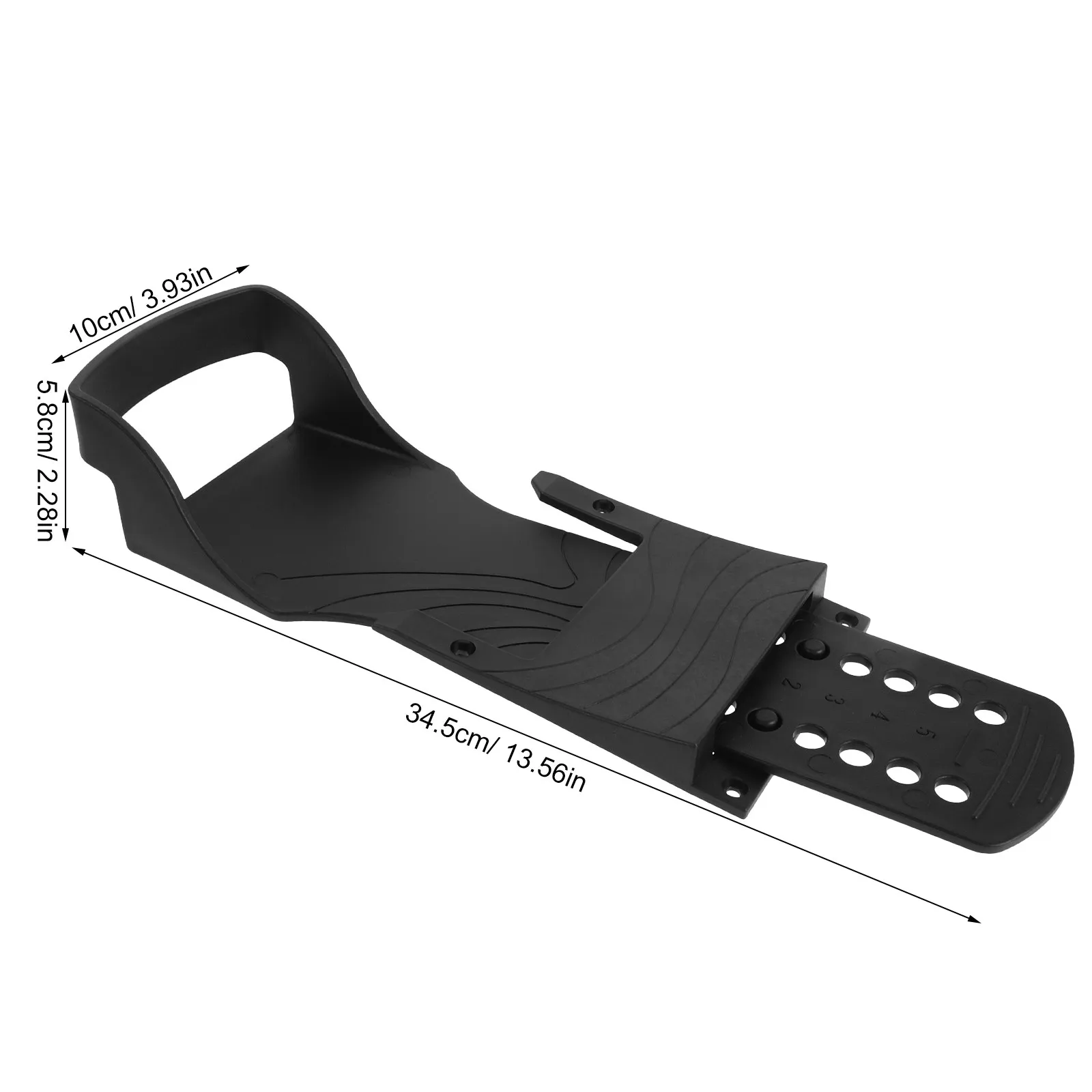 2Pcs Rowing Machine Foot Pedals Replacement Ergonomic Foot Plates Adjustable Straps Non-Slip Stability for Home Gym Exercise