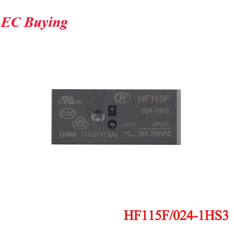 2PCS/1PC HF115F HF115F-005-1HS3 HF115F-012-1HS3 HF115F-024-1HS3 12VDC 24VDC DC 5V 12V 24V 16A 6Pin Power Relay Relais Foot 5.0mm