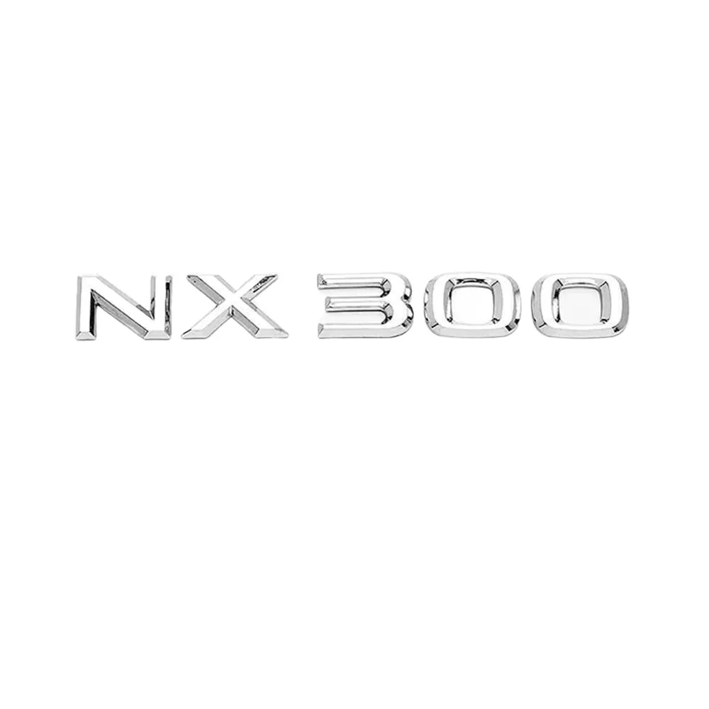 

Trunk Chrome NX 300 Letter Badge Emblem Sticker For F-Sport NX300 Replace NX300