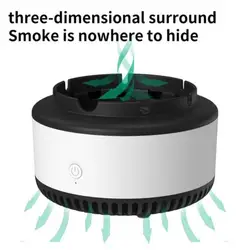 Smart Ashtray Self Extinguishing Smokeless Purifier Desktop Negative Ion Air Purifier Low Noise Car Bedroom Aromatherapy Machine