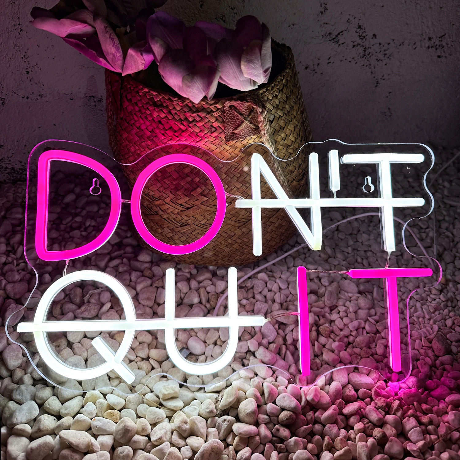 Imagem -02 - Dont Quit Neon Sign do it Led Neon Lights Wall Decor Lamp para Sala de Escritório Gym Room Man Cave Home Party