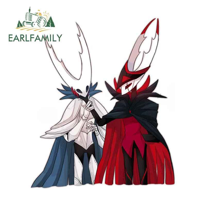 EARLFAMILY 13cm X 11cm For Hollow Knight Car Stickers Occlusion Scratch Anime Decals Simple Laptop Bumper Car Door Protector