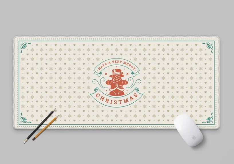

Christmas Series Knitted Mouse Pad Extra Large Thickened Waterproof Silk Smooth Natural Rubber Laptop Office Gamer Accessories