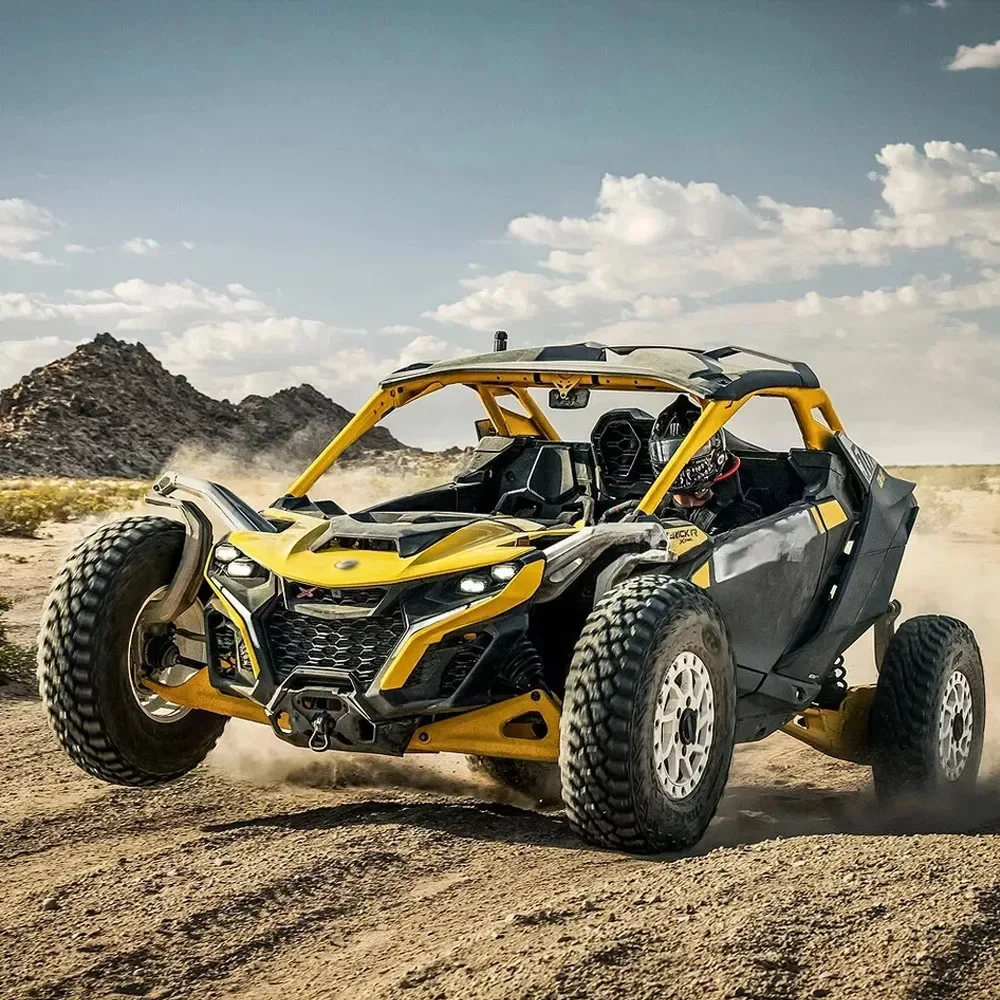 オートバイのヘッドライト用LEDライトホルダー,取り付けブラケットキット,Can-am maverick r utv用のローハイポジション,2022