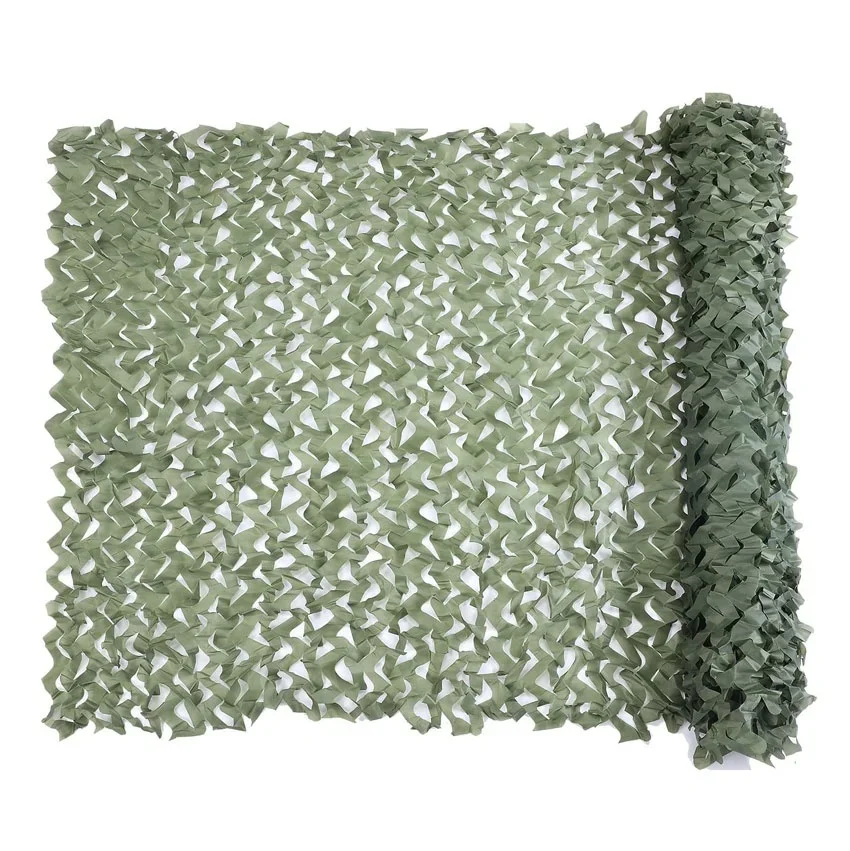 Outdoor camo bladblind polyester licht camo mesh camouflagenetnetten voor de jacht verbergen Party Decor zonnescherm