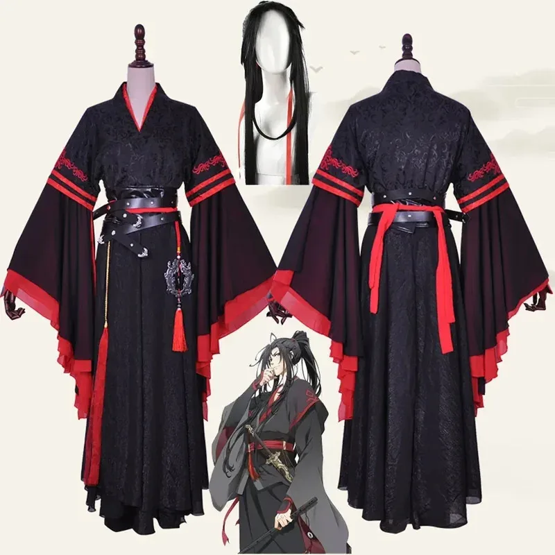 

Wei Wuxian Cosplay Mo Xuanyu Costume Anime Grandmaster of Demonic Cultivation Cosplay Mo Dao Zu Shi Costume Wig