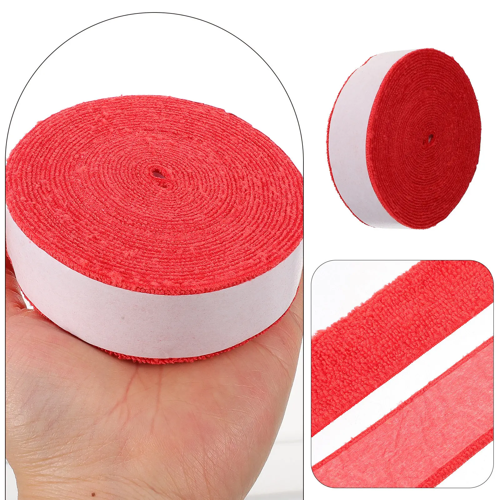 1 Roll Racket Grip Tape Towel Sweatband for Tennis Badminton Bats Absorption Anti-Slip Overgrip Handle Wrapping Belt Sports