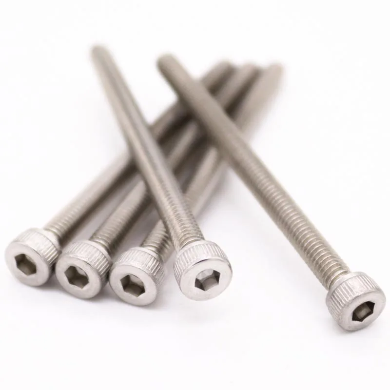 25pcs M2.5 M3 Nonstandard 304 A2 Stainless Steel Hexagon Hex Socket Cap Allen Head Screw Bolt Small Head Diameter 3.8mm 4.5mm