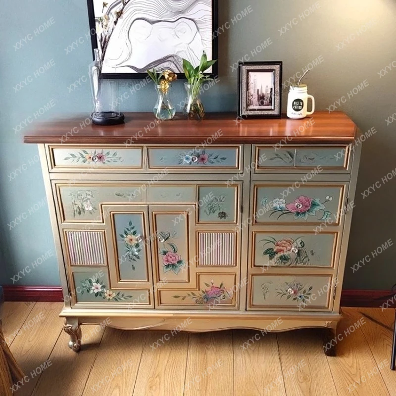 LMid century luxury living room cabinets Modern minimalist high-end creativity cabinet storage wooden vitrinekast home furniture