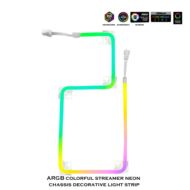 Phanteks RGB Light Strip Neon for PC Cabinet Decoration LED Strip 5V 3Pin M/B AURA SYNC M1/ M5, 40cm/55cm/100cm