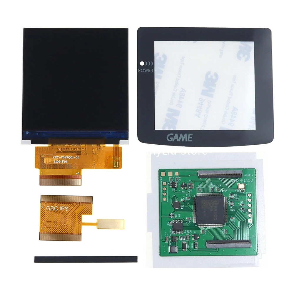 Pantalla LCD de alto brillo para GBC v4.0, pantalla IPS de retroiluminación de 2,6 pulgadas para gameboy color