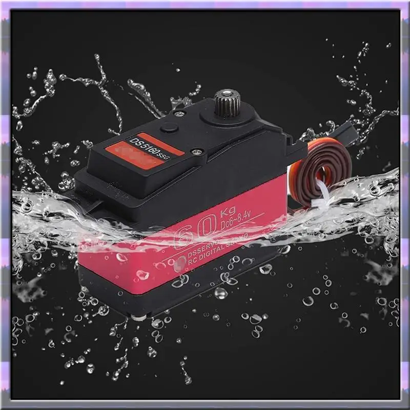 A49U 3X ハイトルク防水 60Kg 180 °   DS5160 メタルギアデジタルサーボ RC ロボットカー 1/6 アキシャル SCX6 1/5 Redcat HPI Baja