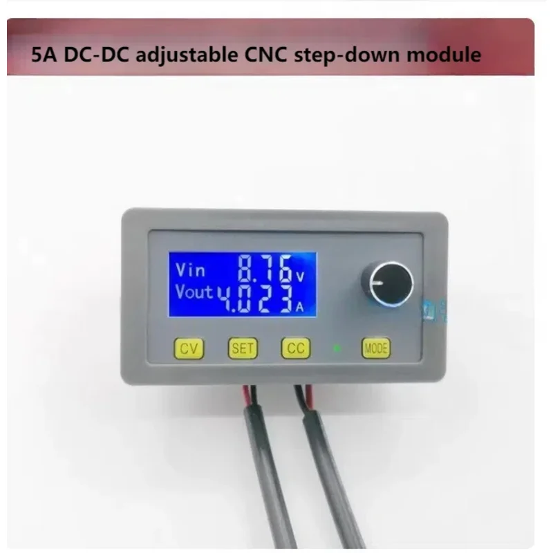 5A DC DC Adjustable Step-Down CNC Power Module Constant Voltage and Constant Current LCD Screen Measurement Microamp Support Mo