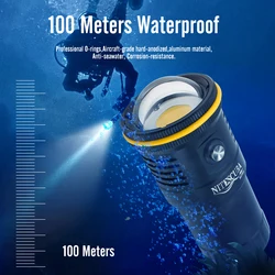 Nitescuba-diving video light nsv60, 6000lumen, high CRI 90, scuba diving flashlight for underwater photography