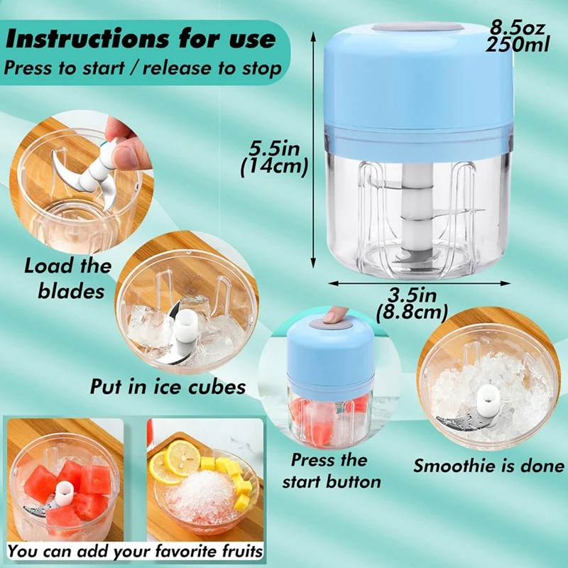 Ice Crushers For Home Small Portable Ice Shaver Ice Crusher Machine For Shaved Ice For Family,Picnic,Camping 8.5Oz