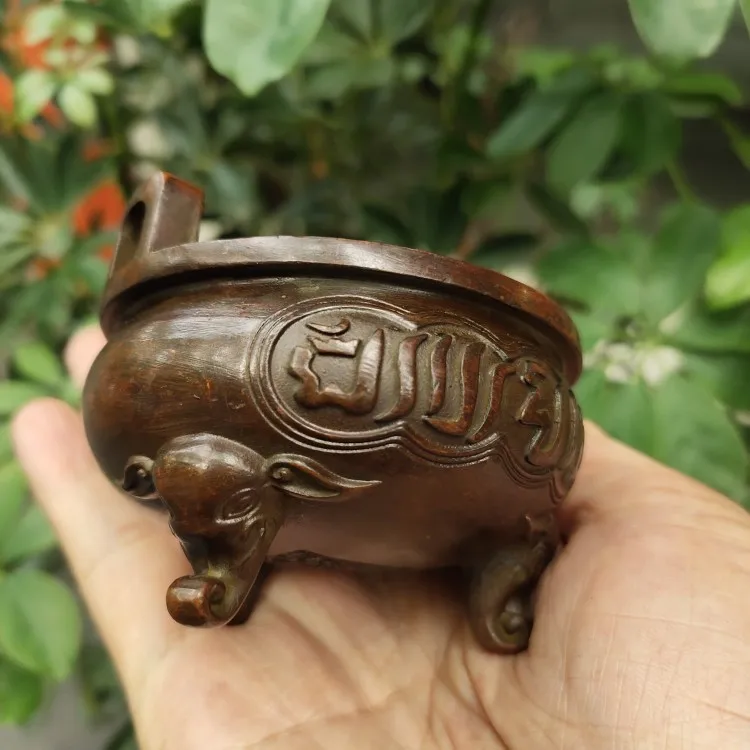 Echo elephant three-legged amphora incense burner, sandalwood burner, tower incense burner, home tea ceremony