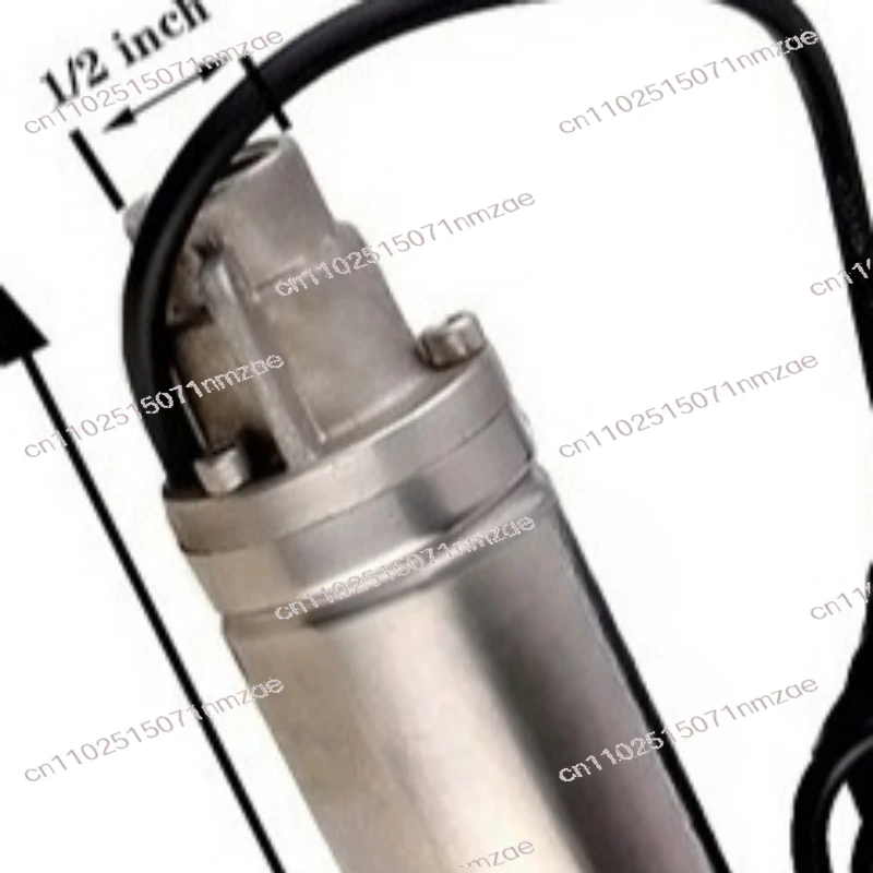1000L/h Submersible Deep Well Pump - 304 Stainless Steel Body, 50mm 2-Inch