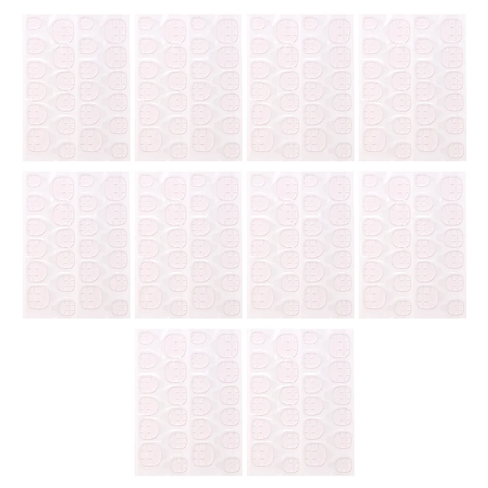 20 fogli adesivi adesivi gelatina per unghie trasparente rosa durevole pasta per manicure a lunga durata fornitura per nail art colla gelatinosa per manicure