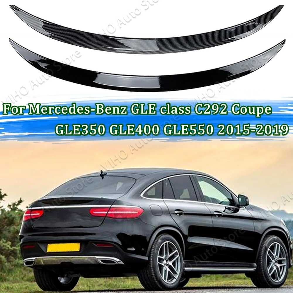 Roof Spoiler Rear Wing For Mercedes Benz GLE Class Coupe C292 GLE350 GLE400 GLE450 GLE550 GLE63 AMG Style 2015-2019 Black Carbon