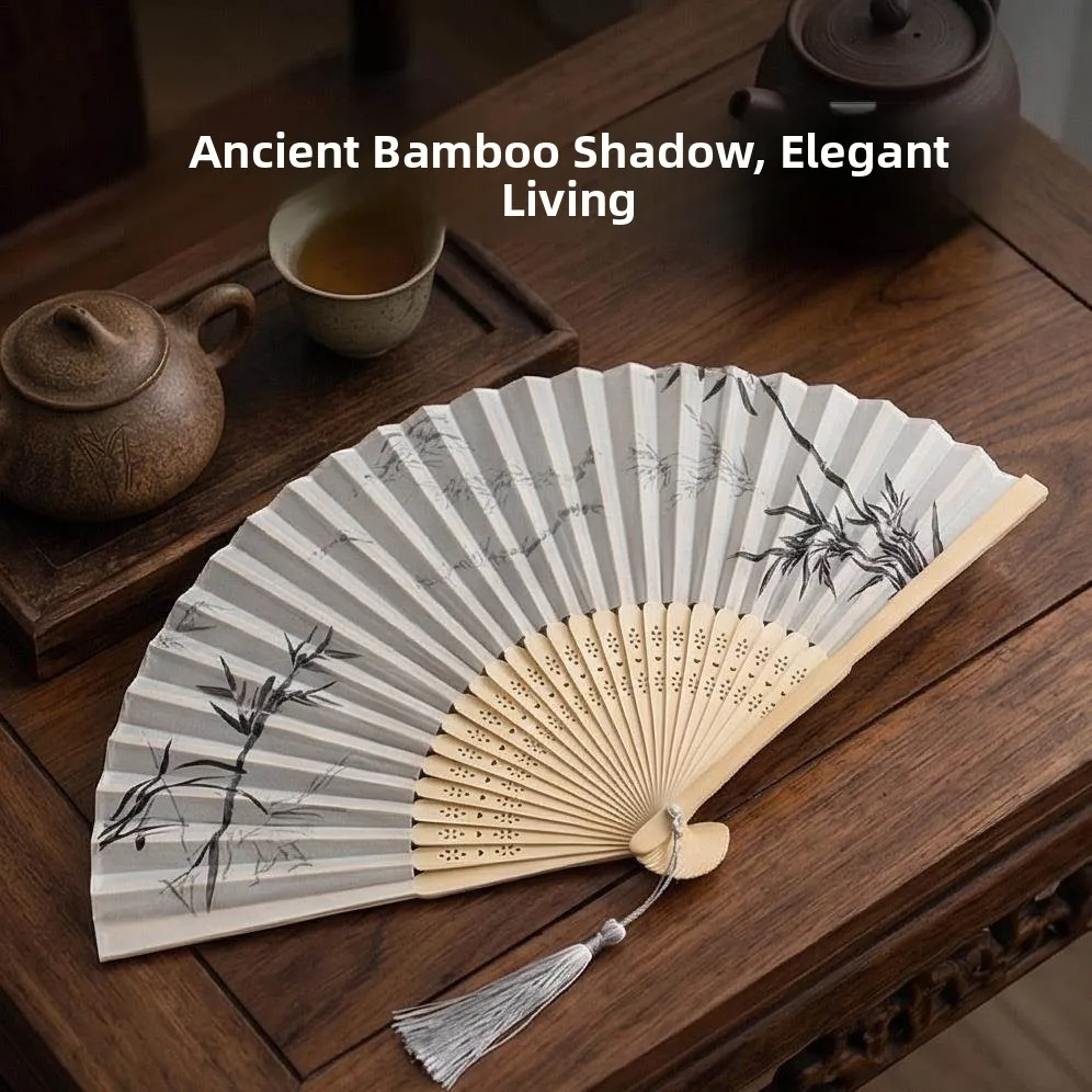 

Портативный складной веер в традиционном китайском стиле, реквизит для танцев, аксессуары для фотосъемки, ручной веер для летнего прохладного ветерка, новые вееры Ханьфу