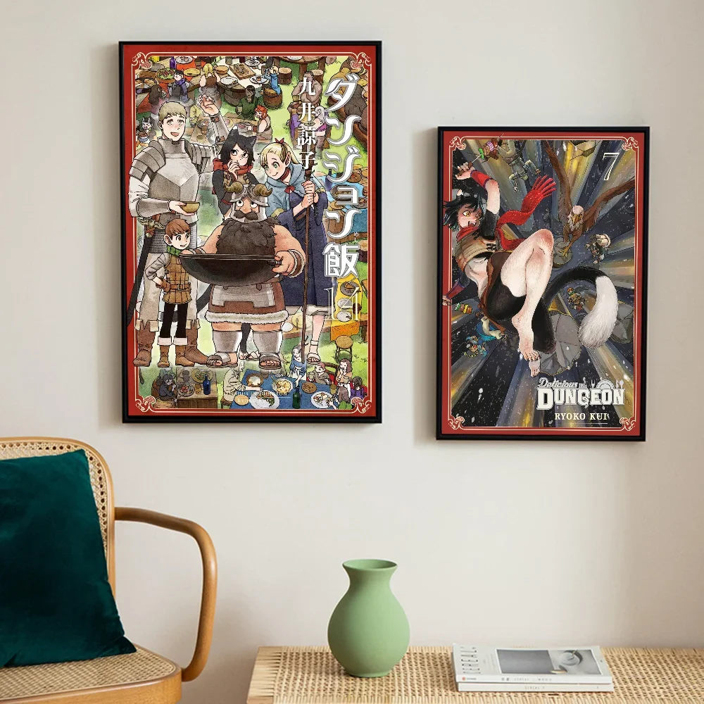 Delicious in Dungeon Poster Hot Classic Movie Posters The Office Friends TV Prints Vintage Home Room Decor Aesthetic Art Wall