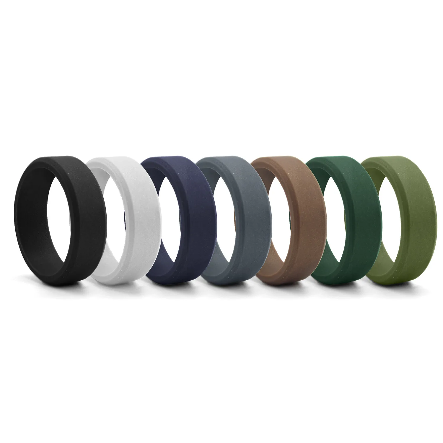 1pc 8mm Neue Sport Ringe Hypoallergen Herren Hochzeit Silikon Finger Ring Geschenk Für Männer 7-14 größe Laufen Outdoor Schmuck – Detail 10