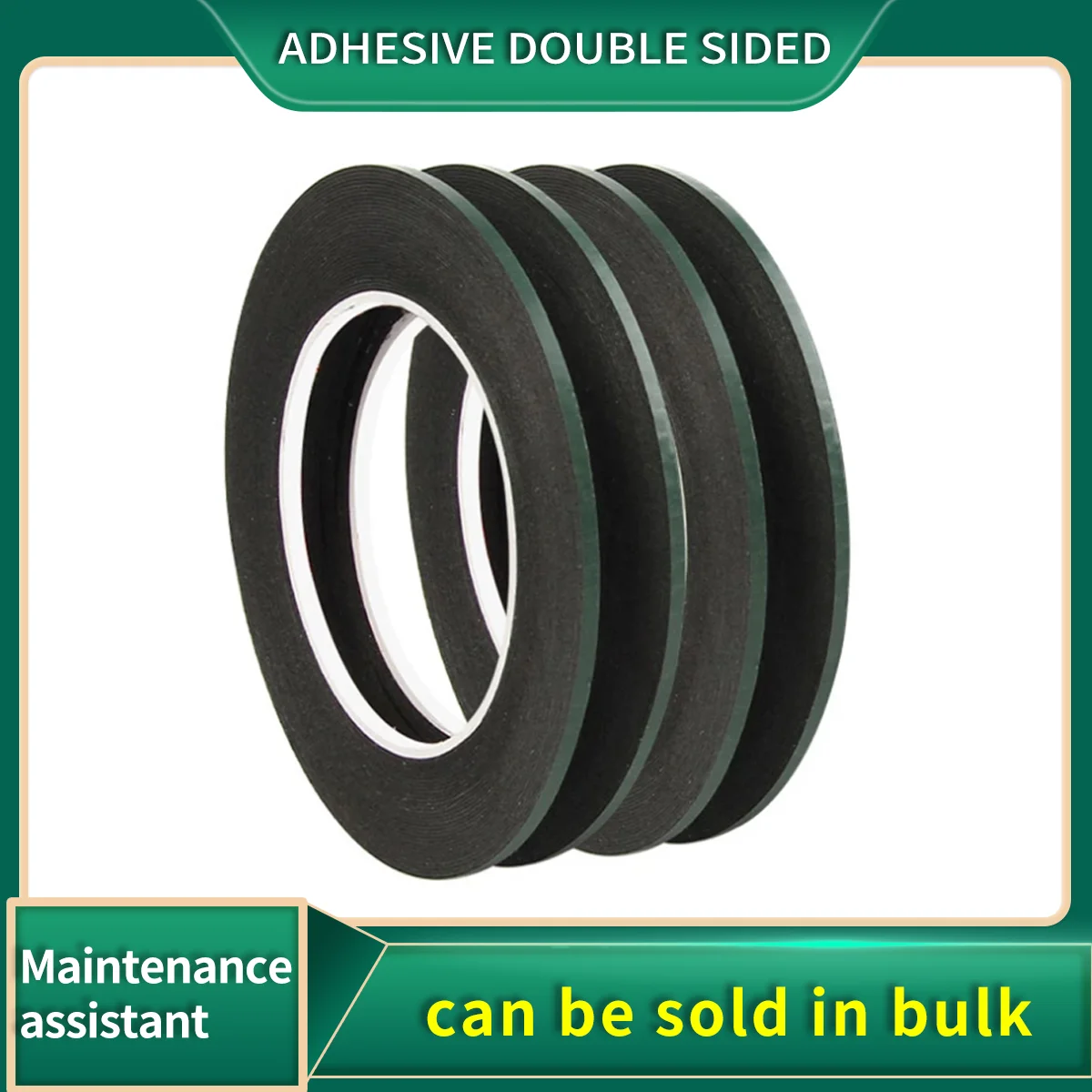 Black 0.3mm Thick 10meter Foamy Adhesive Double Sided Tape For Phone Repair Tablet Display Lens LCD Screen Car Paste