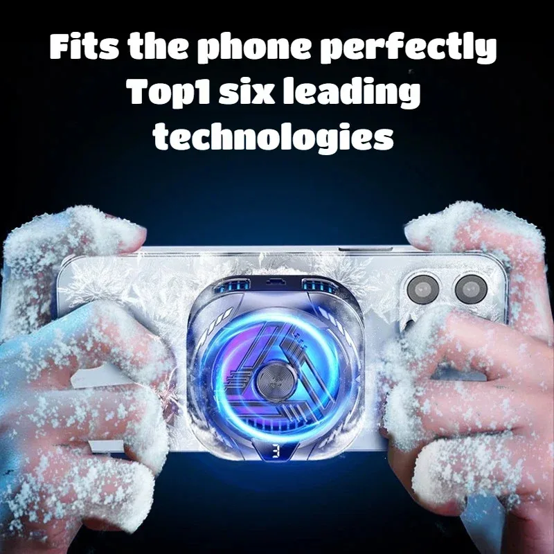 مشبك خلفي مغناطيسي للهاتف المحمول، مبرد صامت لأشباه الموصلات، أداة تبريد صيفية نهائية #6